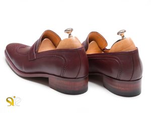پاشنه چرم گاومیش کفش مردانه