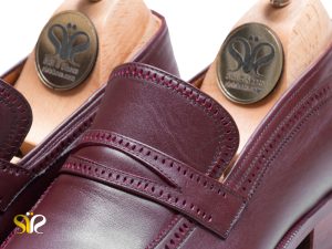 کفش مردانه مدل اشکی بی بند جدید زرشکی