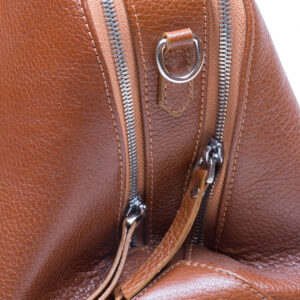 کیف دستی زنانه چرمی مدل رز رنگ عسلی