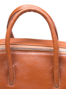 کیف دستی زنانه چرمی مدل رز رنگ عسلی