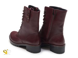 بوت زرشکی زنانه مدل نیلا