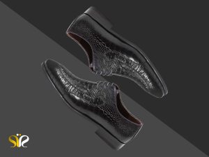 ست کفش چرم مردانه مشکی مدل باراما