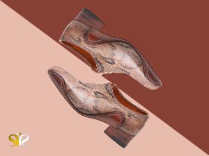 عکس کفش پوست ماری مردانه چپ بند مدل سیستان