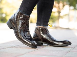 عکس مدل نیم بوت مجلسی مردانه چرمی