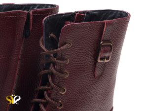 پوتین ساق بلند زنانه مدل نیلا زرشکی