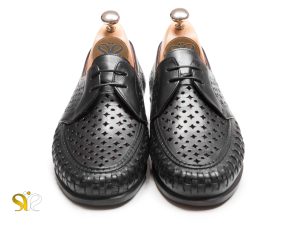 کفش دستدوز تابستانی چرمی مدل عامر