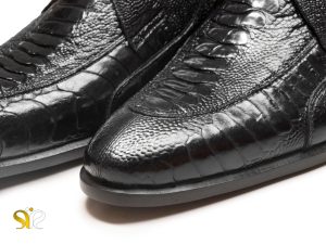 کفش چرم شترمرغ مردانه مدل باراما