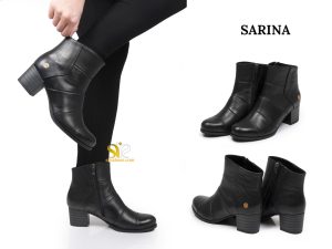 نیم بوت زنانه مدل سارینا مشکی - 7