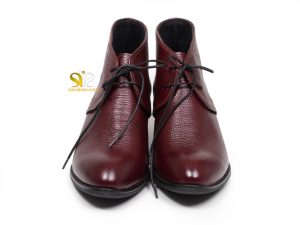 نیم بوت زنانه مدل سیتا رنگ زرشکی