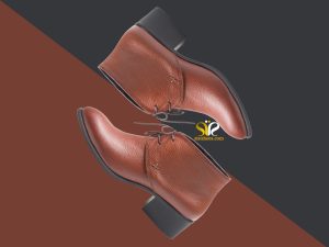 نیم بوت رنگ عسلی زنانه