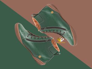 نیم بوت رنگ یشمی