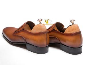 کفش چرم مردانه بی بند مدل آلدو پلاس