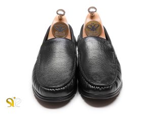 کفش کالج چرم مردانه مدل گارسیا رنگ مشکی
