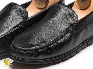 کفش کالج چرم مردانه مدل گارسیا رنگ مشکی