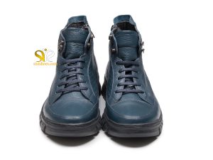 نیم بوت مردانه مدل میشو رنگ سرمه ای