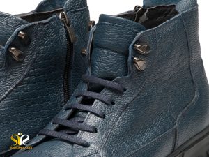 نیم بوت مردانه مدل میشو رنگ سرمه ای