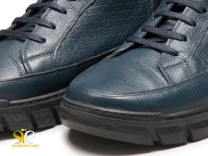 نیم بوت مردانه مدل میشو رنگ سرمه ای