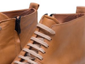 نیم بوت چرم زیپدار مردانه