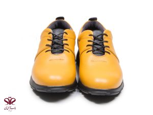 کفش زنانه چرمی مناسب برای استفاده روزانه مدل پانیذ زرد