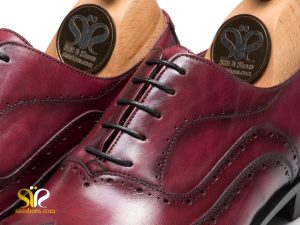 کفش مردانه شیک رنگ زرشکی