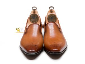 کفش چرم مردانه بی بند مدل لورچ