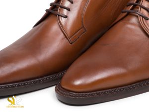 کفش ساده چرم مرداه دستدوز