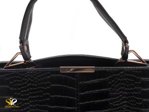 کیف زنانه مدل فانو کروکودیلی مشکی -2