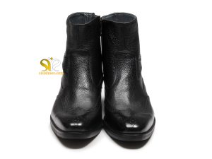 نیم بوت مردانه چرم مدل مارتین پلاس مشکی