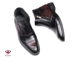 نیم بوت چرم مردانه دستدوز مدل سهند 4