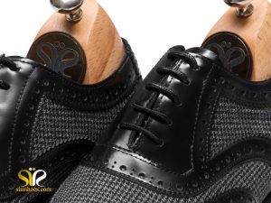 ترکیب چرم و پارچه تریکو