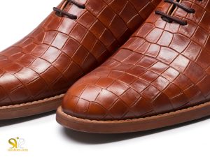 چرم پوست ماری کفش مردانه