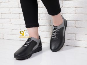 کفش آزیتا مشکی طوسی