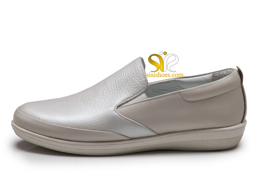 کفش زنانه تخت مدل سندرا رنگ سفید شیری