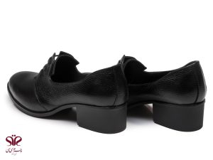کفش زنانه رسمی با رویه و آستر چرمی مدل دلوین مشکی