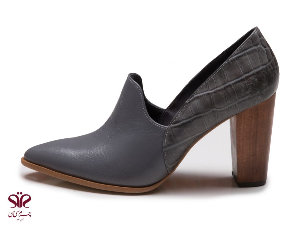 کفش زنانه چرمی مناسب برای مجالس و مهمانی ها مدل آنجلا طوسی