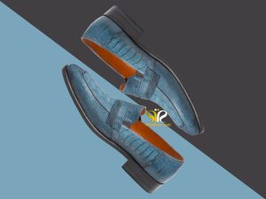 کفش مجلسی مردانه آبی