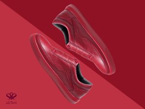 کفش قرمز چرم اسپرت