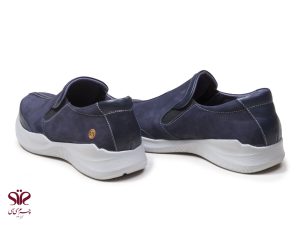 کفش لژدار زنانه مناسب استفاده طولانی مدت مدل فروغ سرمه ای