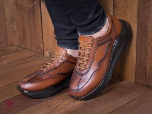 کفش اسپورت عسلی مردانه