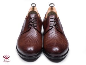 کفش مجلسی مردانه مدل آمستردام قهوه ای 2