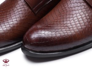 کفش مجلسی مردانه مدل آمستردام قهوه ای 5