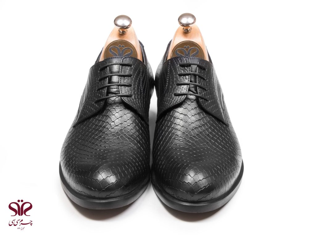 کفش مردانه رسمی مناسب محیط اداری و غیر اداری مدل آمستردام مشکی