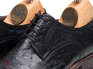 کفش مردانه چرم شترمرغ مدل ماتیا