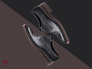 کفش چرم شترمرغ مردانه