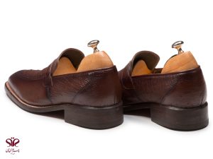 پاشنه لایه لایه چرم کفش مردانه برلیانس