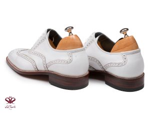 کفش چرم با زیره چرمی مدل سیمون