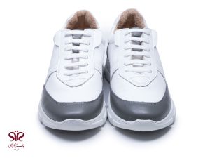 اسنیکر زنانه سفید طوسی مدل لیوسا