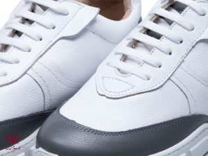 اسنیکر زنانه سفید طوسی مدل لیوسا