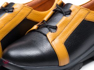 کفش اسپرت سی سی مدل ریتا مشکی خردلی