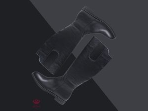 بوت ساق بلند زنانه مدل شایگان مشکی 1